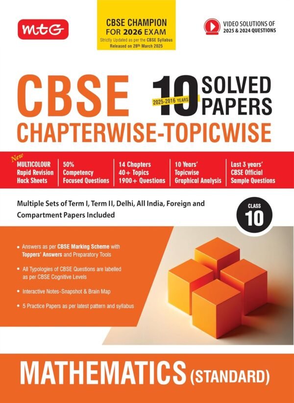CBSE Chapterwsie topicwise Maths MTG